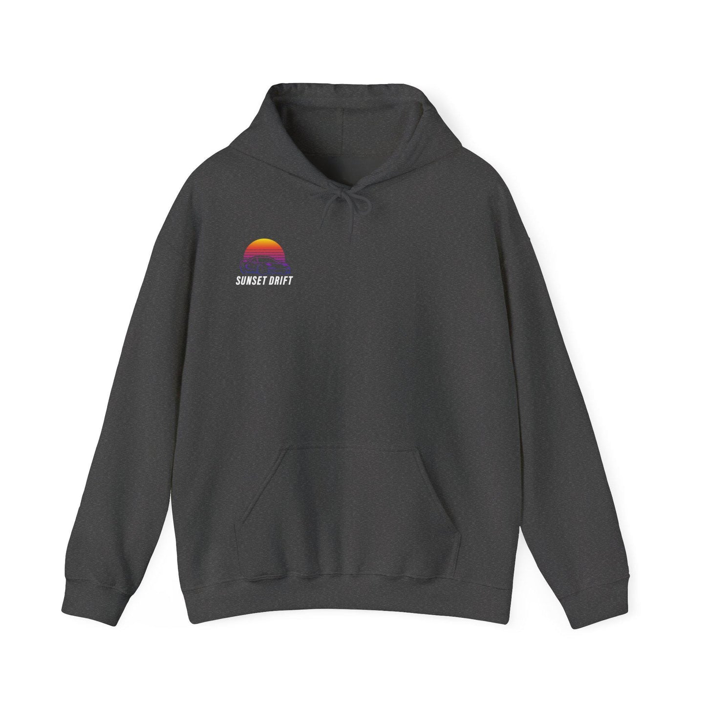 Sunset Drift Rise and Shine 80s Synthwave Unisex Hoodie