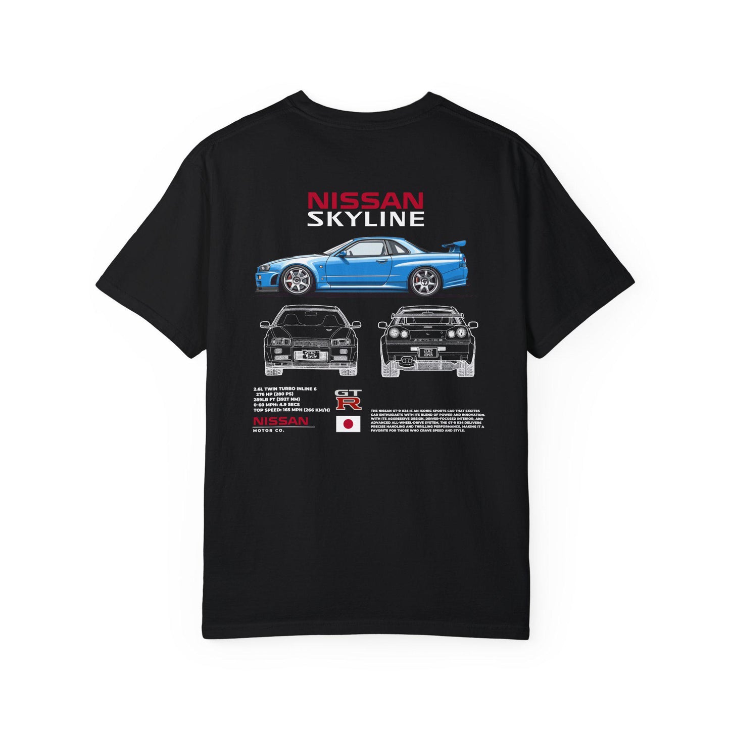 Nissan GTR R34 Shirt - Boosted Gear Co, JDM Legend Tee, Cool Unisex Top, Casual Car Enthusiast Apparel