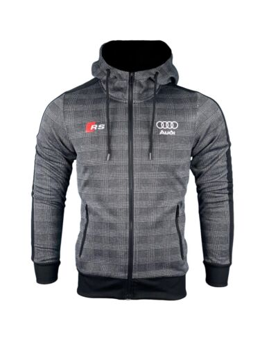 Audi RS TX261-2 Logo Tile Grey Overcoat_Driver_clothing